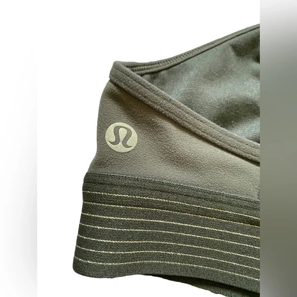 Lululemon | Light Army Green Principal Dancer Golden Lining Bralette - Picture 7 of 8